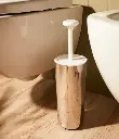 Birillo - Escobilla de Baño en blanco y acero inox.