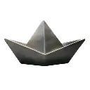 Barco grande negro dorado