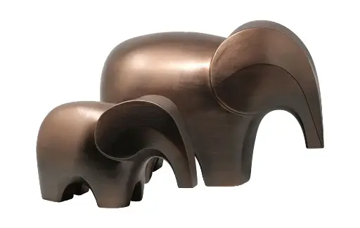[Q578/1 SA] Elefante Bra pequeno en color arena mate